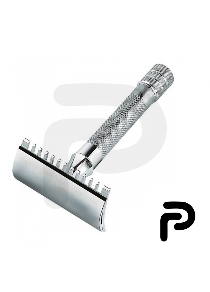Brass Handle Safety Razor Open Comb